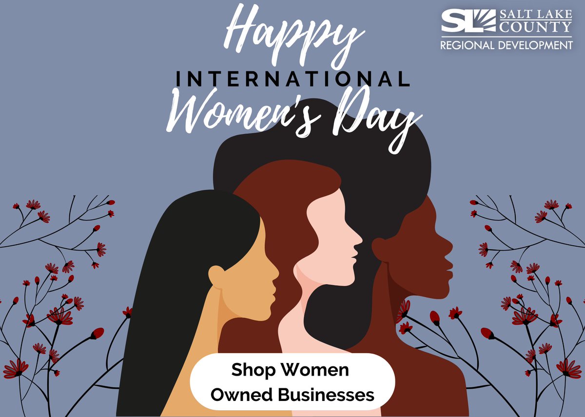 Happy International Women's Day! 
  
We invite you to support the many AMAZING women-owned businesses in Salt Lake County. 
  
Find out more about how the CO-OP program supports women-owned businesses: slco.to/salt-lake-co-op 
  
#IWD2023 #EmbraceEquity #shopwomenowned