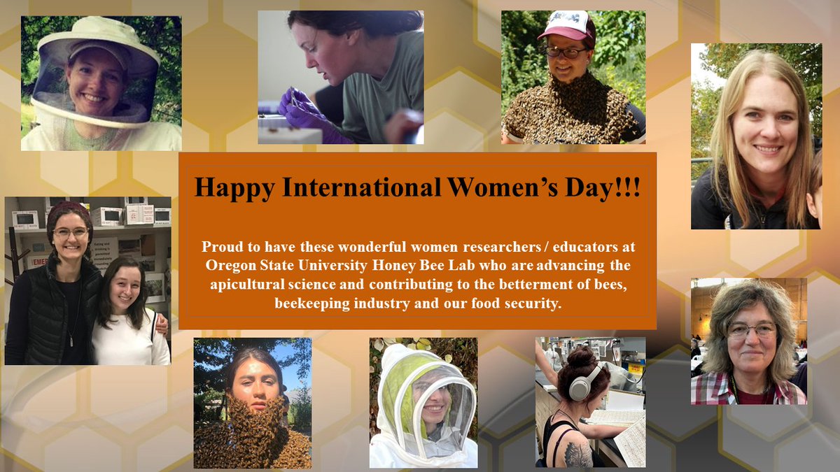 OSUHoneyBeeLab's tweet image. Wishing all women apiculturists a wonderful International Women&apos;s Day!!