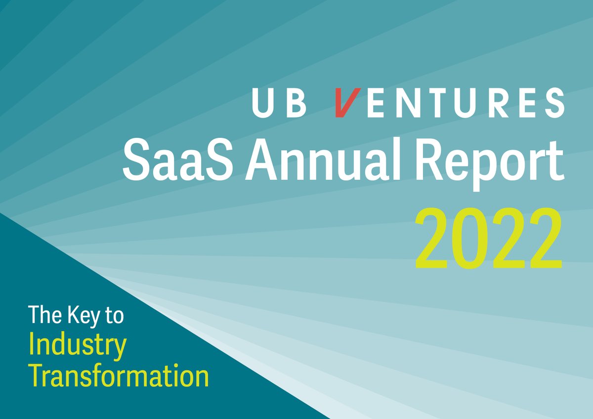 UB Venturesから、SaaS分析レポート「SaaS Annual Report 2022 - The Key to Industry Transformation -」をリリースいたしました！

下記のリンクにて、サマリーページの閲覧、フルレポートのダウンロードが可能です。
ubv.vc/contents/scali…

#VC #SaaS #annualreport #vertical #IoT #PLG
