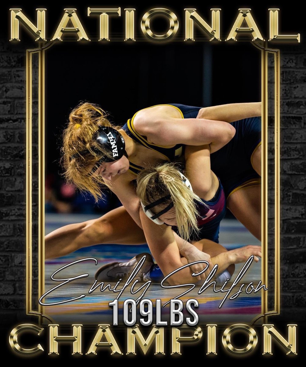 sport_shake's tweet photo. Sport Shake celebrates @emilyshilson22, the only 5x College #NationalChamp in the history of women’s wrestling!!! She solidified her spot in the record books after winning the National Tournament. Congratulations to one of our favorite Sport Shake fans and outstanding champion. https://t.co/uMB0cG57Vy