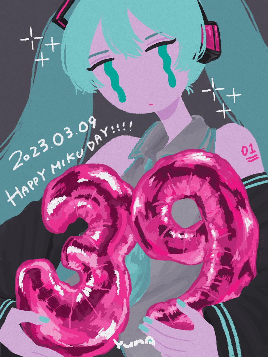 初音ミク 「#ミクの日 #ミクの日2023」|遊凪 |7.25-7.29|日本橋グループ展のイラスト