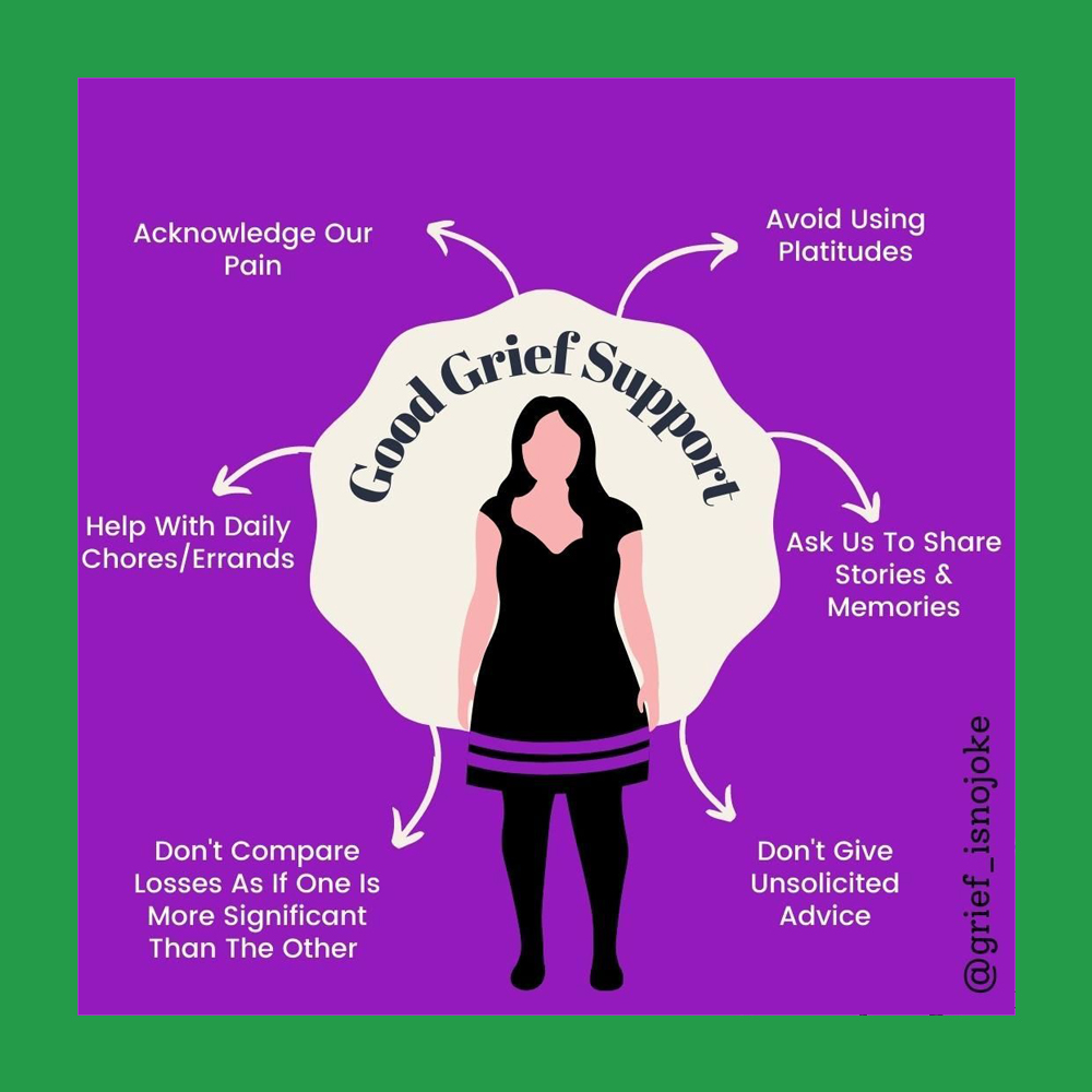 ourhousegrief's tweet photo. Knowing how to act, especially if you have not yet experienced #grief, can be difficult.

If you find a friend or loved one #grieving and want to help, here are some great ways to #support from grief_isnojoke on Instagram https://t.co/qI0YMxOiN8