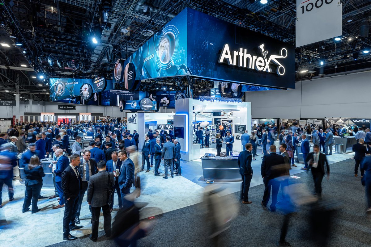 ArthrexMedEd's tweet photo. We’re officially underway! Find #Arthrex at the #AAOS2023 Annual Meeting - Booth 843 and see our featured products, medical education presentations and more: https://t.co/wPiNrrJveH

#Innovation #Orthopedics #MedicalEducation https://t.co/brqHlLmDv4