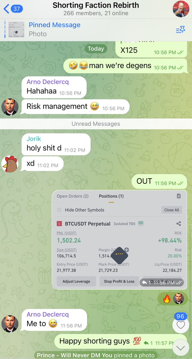 shorterprince's tweet photo. Literally told everyone to be ready for that dump 🚀
Who shorted that one ? https://t.co/Zlhe2F0r5G