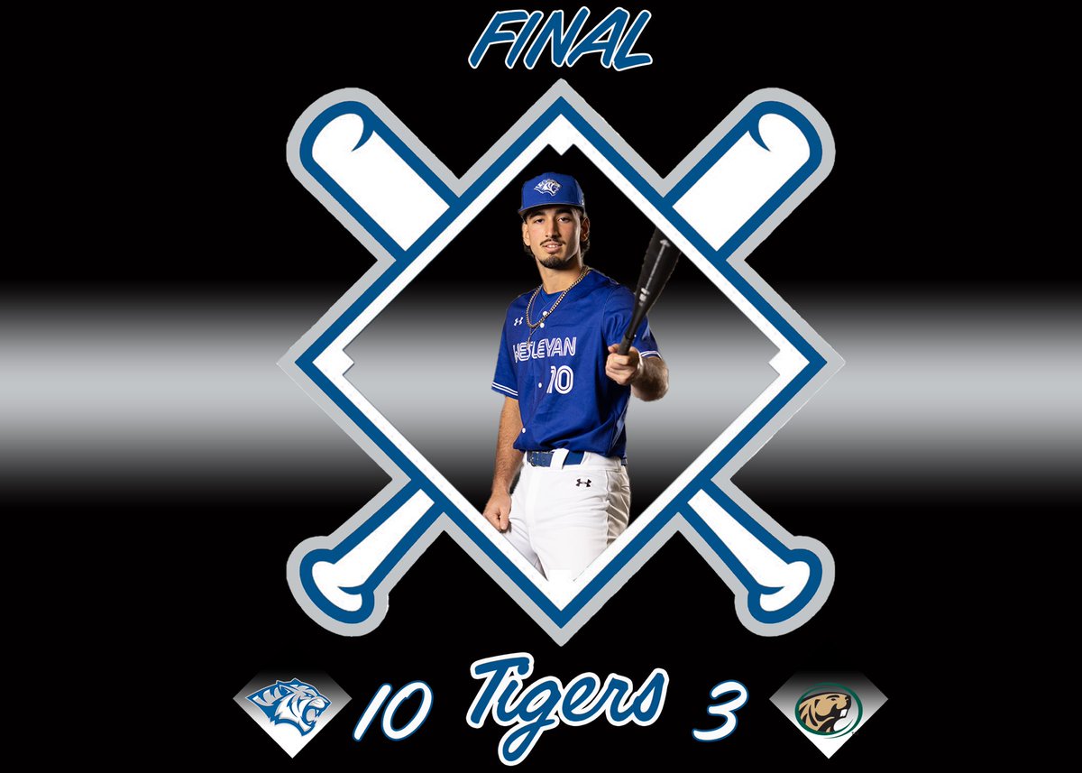 DWUBaseball's tweet photo. Tigers complete the sweep! Riddle gets the win in game 2, final score 10-8! Diego Jirau with 4 RBI’s in game 1 and 2 RBI’s game 2. Kitchens and Kostenbauer also with 2 RBI’s a piece! https://t.co/FLW4uPu17A