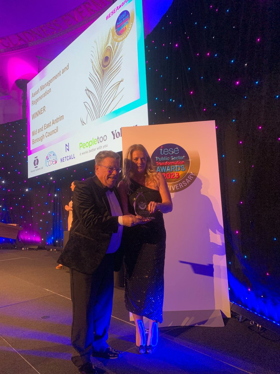 Gold Winner for Asset Management and Regeneration is <a href="/mea_bc/">Mid and East Antrim Borough Council</a> for their Pilot Hydrogen Training Academy This award is for innovative in the use assets to deliver proven benefits to local public services and their communities. #iESEAwards23 #regeneration #assetavengers