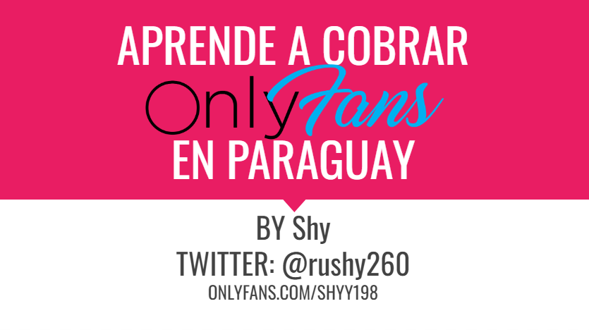 ✨OFICIALMENTE ✨
Ya está listo el tutorial para abrir Only Fans en Paraguay 😋🔥❤️

Te explico paso a paso cómo hice para cobrar de manera efectiva 🎉🔝

Cualquier consulta al DM 
Ayúdenme con un RT (se llevan un regalito al DM)