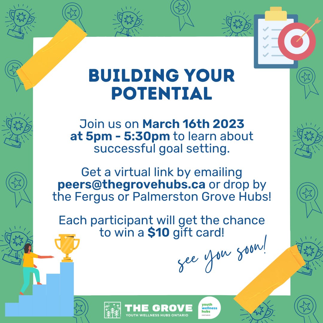 We can all be successful and live up to our full potential. Goal setting is a valuable skill that can help us achieve that. Created and facilitated by a @uofguelph student, this workshop focuses on setting effective and realistic goals to reach your full potential!