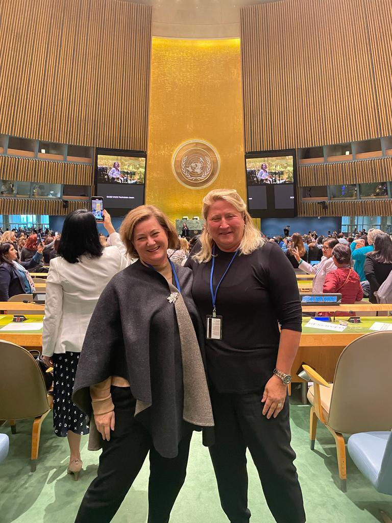 unwomenaust's tweet image. Today we celebrated #IWD2023 at #CSW67 at @UN HQ. An inspiring day that brought together powerful and formidable women from all over the world who are standing up for women’s rights &amp;amp; #CrackingTheCode to equality for all.