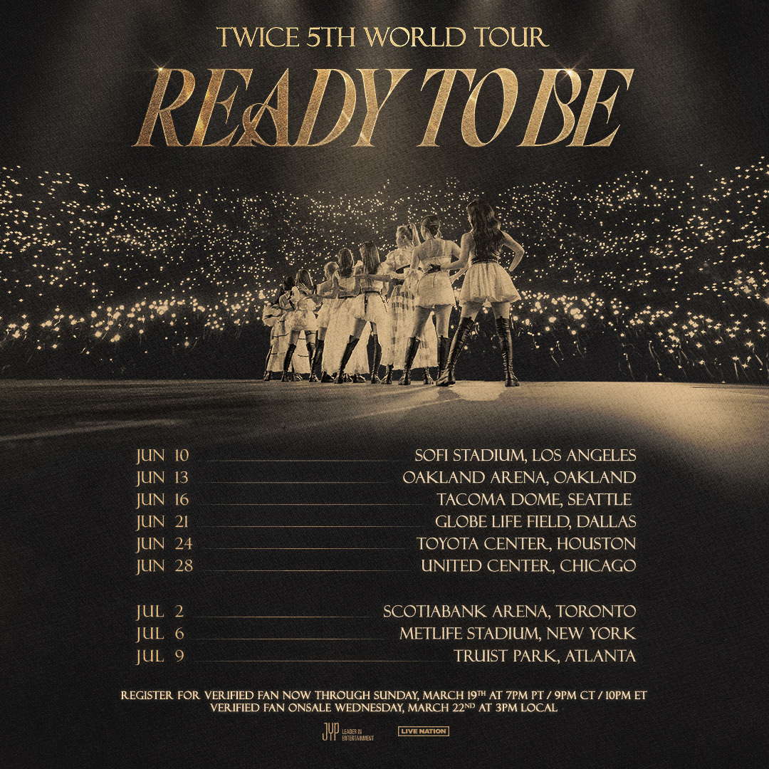 TWICE Ready To Be world tour 2023- 24: New dates, presale, how to
