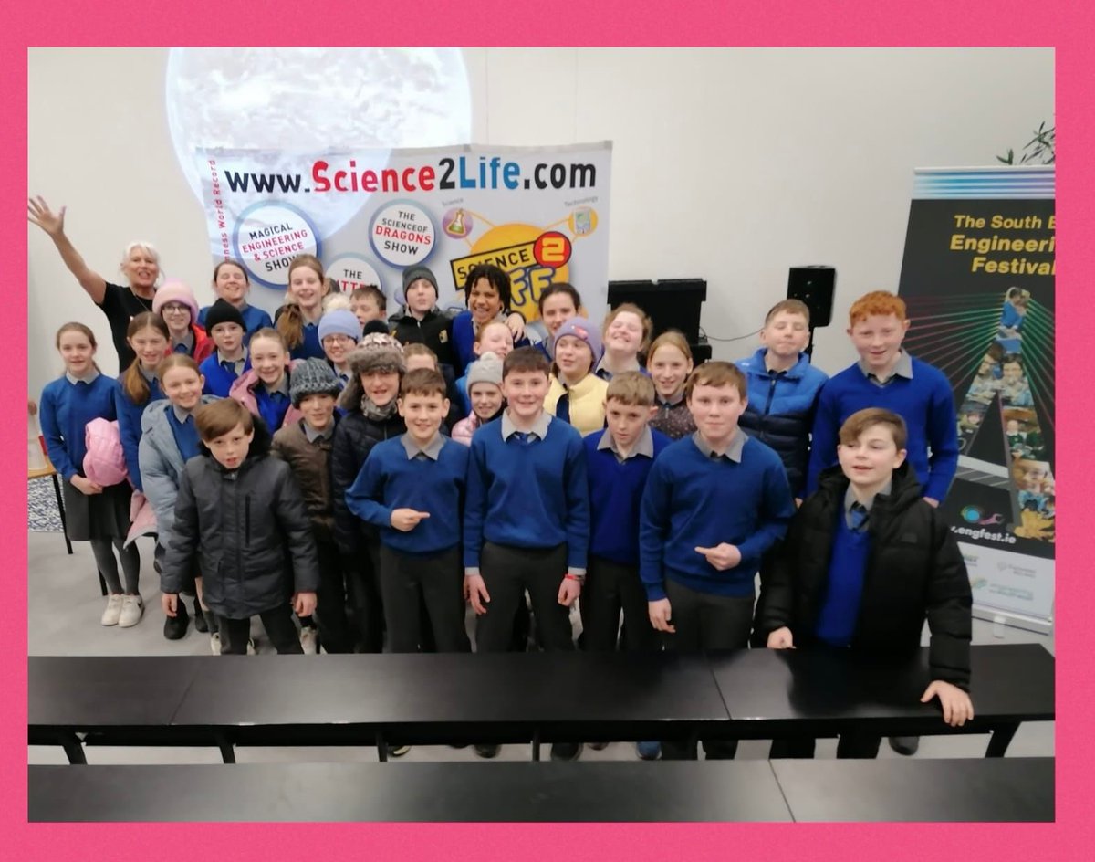 ClaraKilkenny's tweet image. #STEPSEngineersWeek…..6th Class had a fantastic time at SETU Carlow exploring engineering weather phenomena… many thanks @EngFestSE and the superb @scientificsue 👏👏👏
@engineerireland @SFICuriousMinds
@SETUIreland