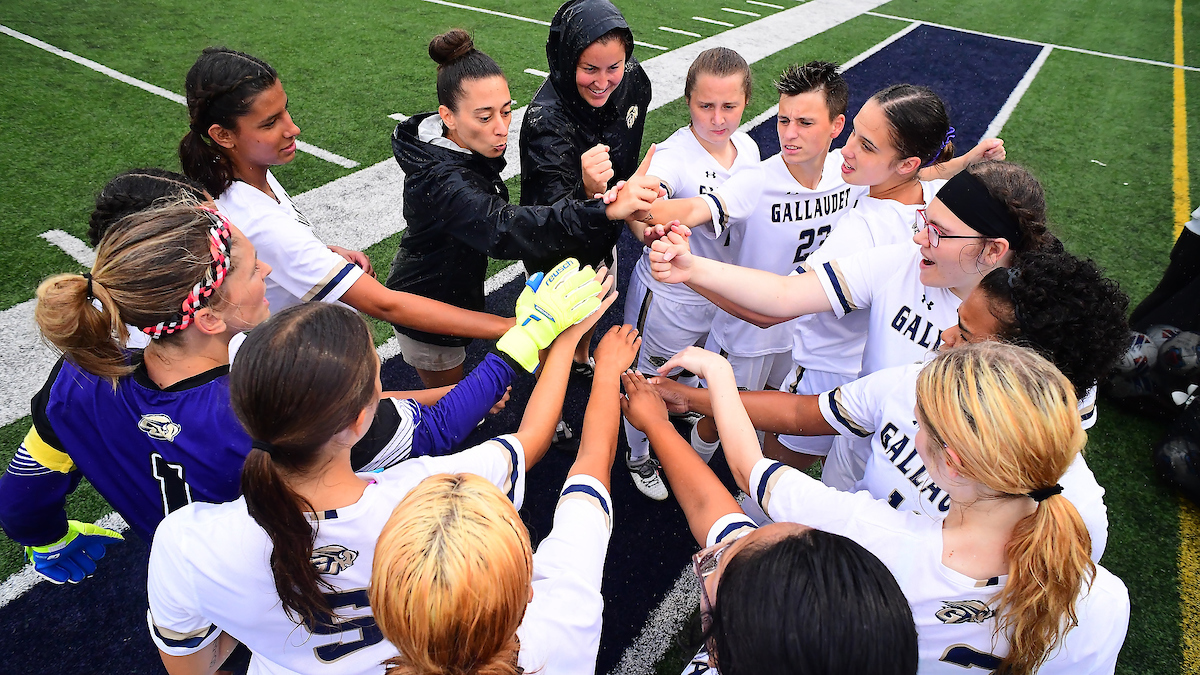 Happy #InternationalWomensDay! Today and everyday we celebrate the successes and achievements made by #Gallaudet women's sports. Go Bison! #GUBison @GallaudetU