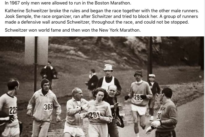 aaldupe's tweet photo. Learned about a bad ass woman today on my run today from @thesportsish. https://t.co/hYBbnOh9yx