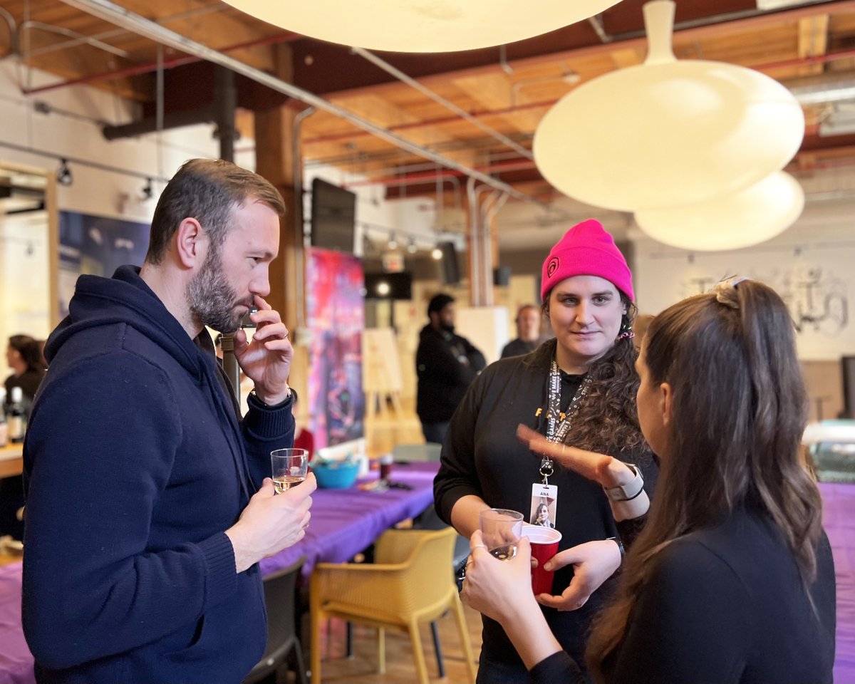 UbisoftToronto's tweet image. 💕 Happy #IWD2023 from us here at #UbiTO!

✨ Our Women and Non-binary ERG held an energizing mixer filled with delicious snacks, drinks, genuine connections, and empowering conversations.

🤩 Want in on the fun? Join the team: toronto.ubisoft.com/jobs

#ubisofttoronto #lifeatubi