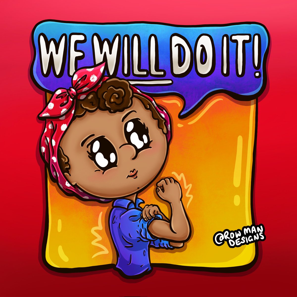 RowManDesigns's tweet photo. ♀️💪🏽❤️ #InternationalWomensDay #WomensDay #WomensHistoryMonth #WomensRights #equality #love #art #illustration #digitalart https://t.co/lr9X2OOJol