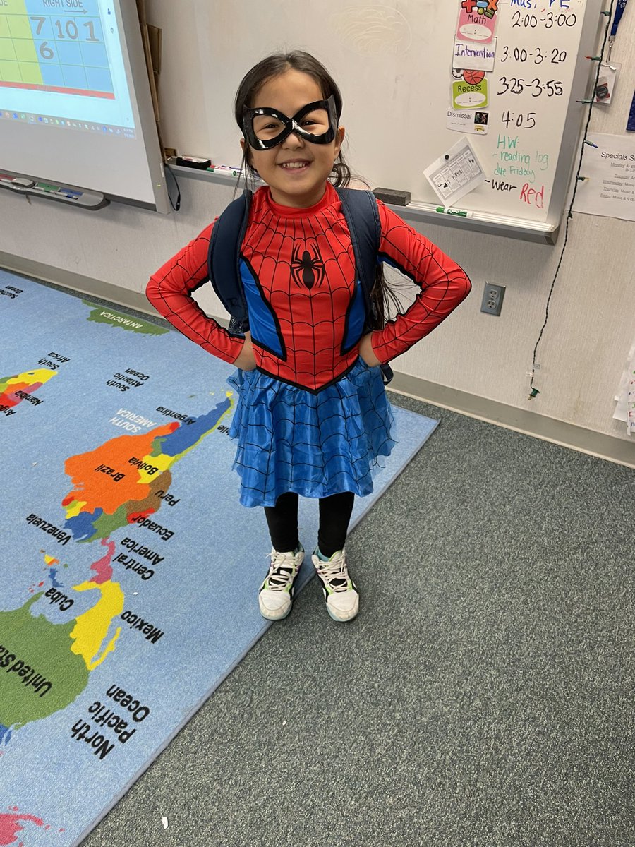 Reading gives us superpowers!  💪🏼#3rd_grade_spirit_week  <a href="/gfesfcps/">Glen Forest ES</a> #GFeaglessoar
