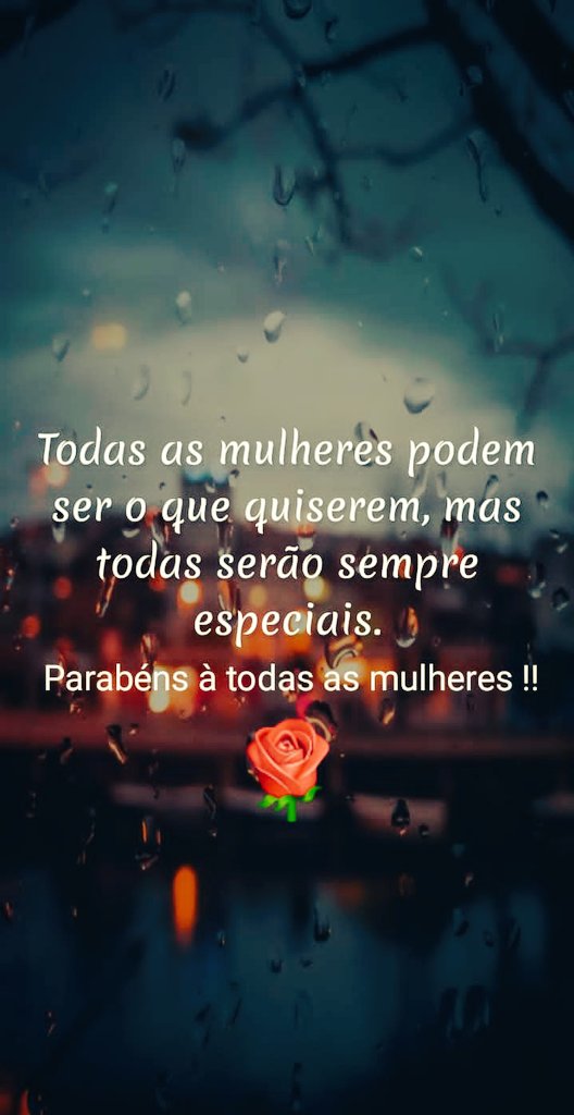 Boa noite mulheres lindas e maravilhosas. Parabéns para nós!!! 
FelizdiadasMulheres!! ❤🌹🌻