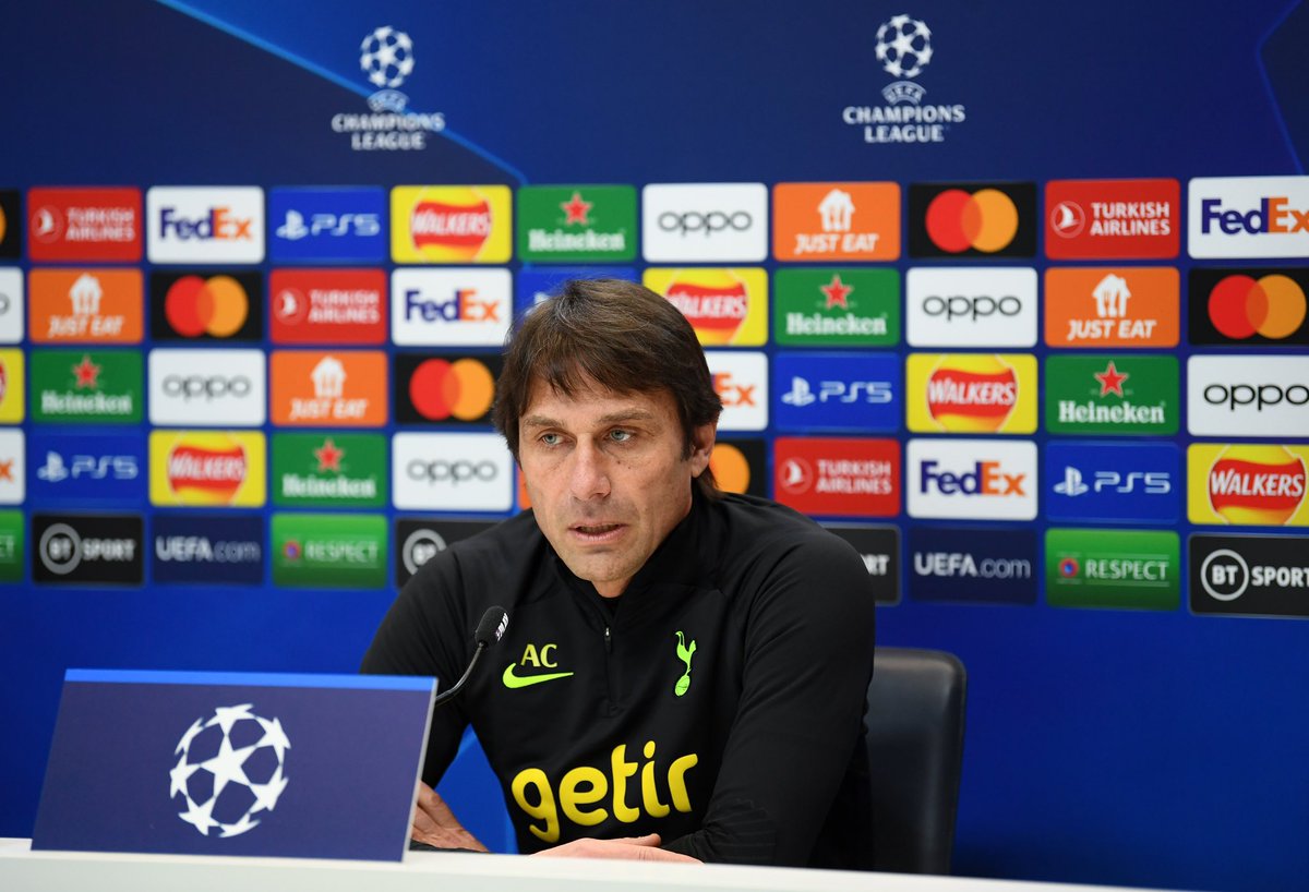 FabrizioRomano's tweet photo. Antonio Conte on press conference: “It’s not today the day to speak and discuss about my future”. ⚪️ #THFC

“I have a contract until the end of the season and Tottenham know very well my thoughts… at the end of the season we will speak”. https://t.co/AbDoOMZtjD
