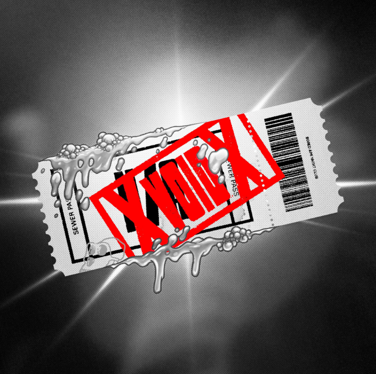 Do not buy these gray Sewer Passes with the red word "VOID". You can't mint with them. The value is $0 even if some ask for 2 ETH. ⛔️⛔️⛔️
