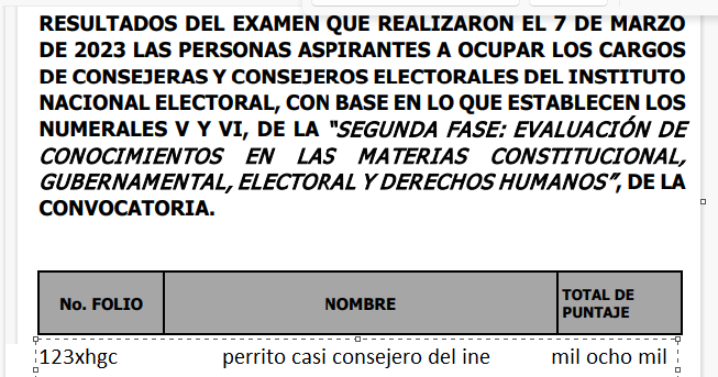 soysaverio's tweet photo. no me la creo, fui el puntaje más alto del examen del ine: https://t.co/djk6FhWef3