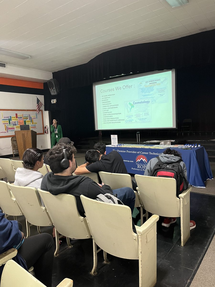 Thank you Genesis for presenting to our students about ROP. 
<a href="/Dr_M_Segovia/">Merianne Segovia, Ed.D.</a> 
<a href="/ChaffeyHSTigers/">Christina Martinez</a> 
<a href="/BaldyViewROP/">Baldy View ROP</a>