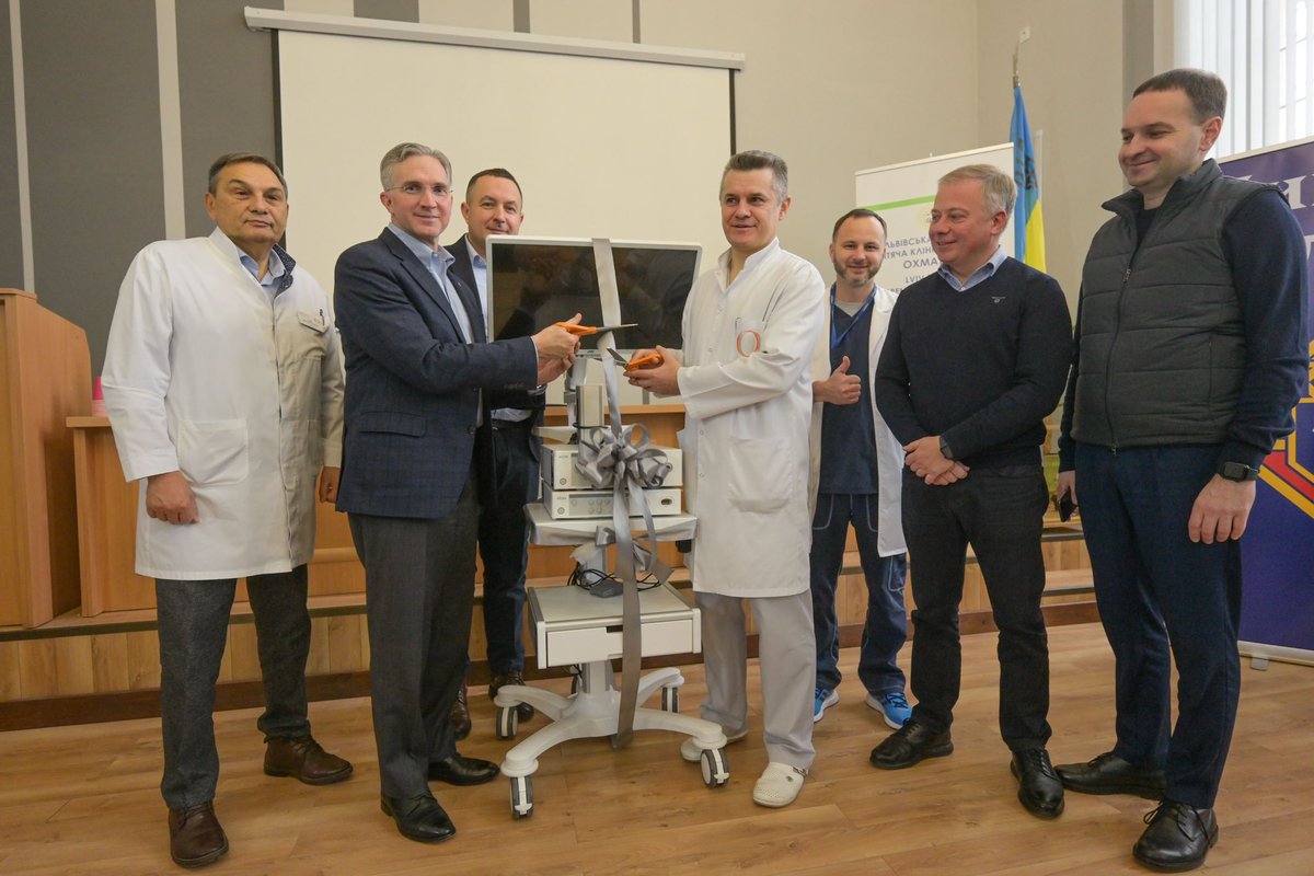 SCzyszek's tweet photo. Knights of Columbus was founded by @FatherMcGivney whose mission was to help women &amp; children. That’s why @KofC provided medical equipment for Ochmadyt Children Hospital in Lviv 🇺🇦 to treat children forced to flee their homes. Today, that equipment helps save children’s lives. https://t.co/DCZ6HhgvM9