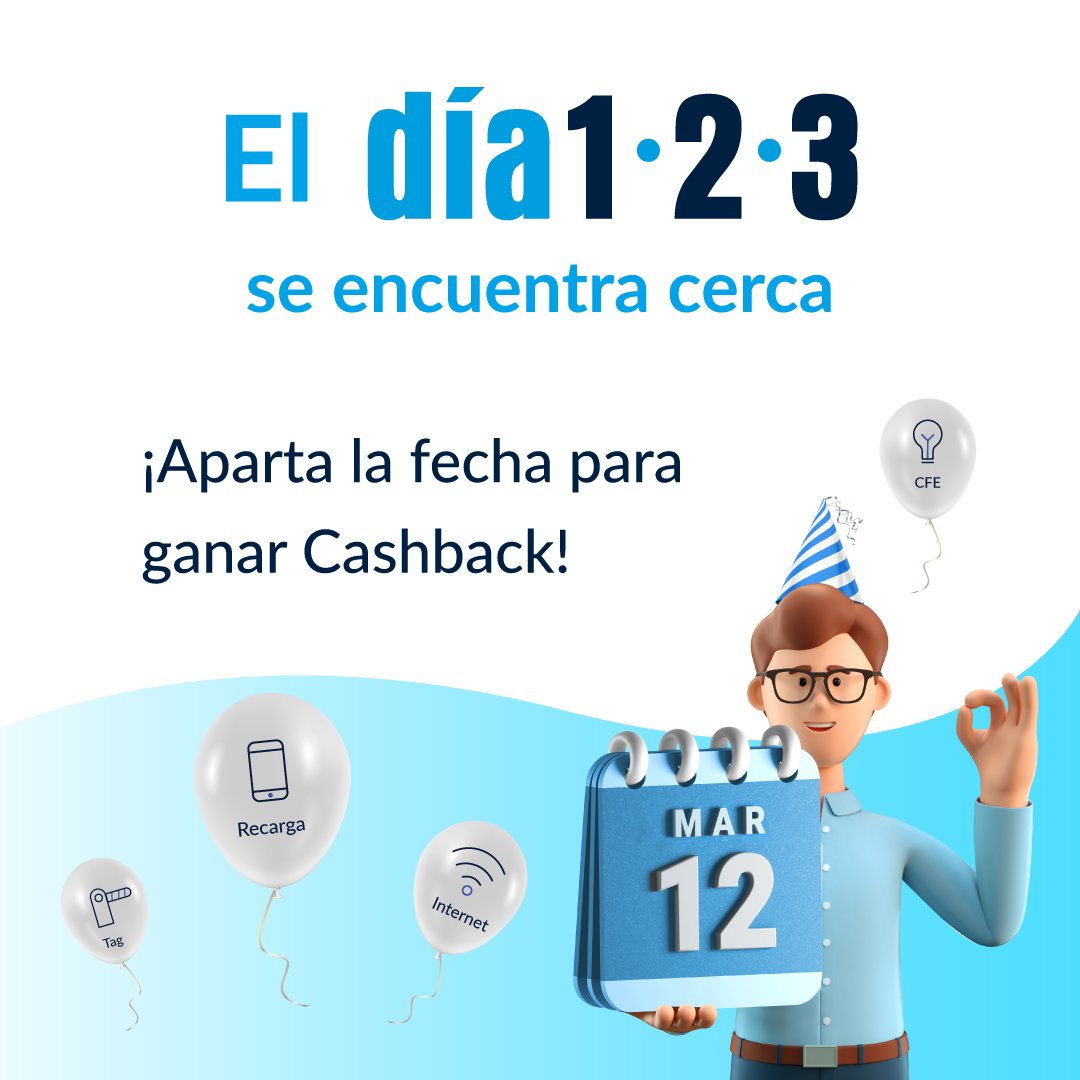 📅Ten listo tu App para aprovechar el #DiaUnDosTres
Contaremos con promociones exclusivas para ti😮
Descubre más sobre este importante día aquí👉bit.ly/3JpSrj7