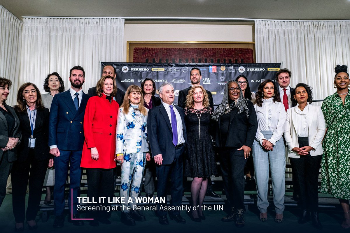 The best moments from the screening of "Tell it like a Woman” at the United Nations General Assembly, held at the UN Headquarters in New York City on March 3rd.

Learn more out: bit.ly/3l0wlu0

<a href="/SofiaCarson/">Sofia Carson</a> 
<a href="/Diane_Warren/">Diane Warren</a> 
<a href="/WDITogether/">We Do It Together</a> 
 <a href="/MonikaBacardi/">Lady Monika Bacardi</a> 
<a href="/IervolinoAndrea/">Andrea Iervolino</a>