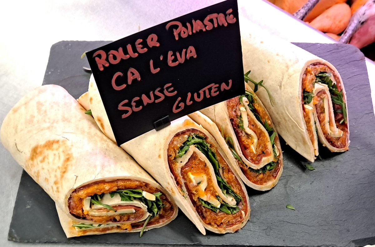 MercatDelesbob2's tweet photo. Roller de pollastre sense gluten 🌯🐔🐔 @ca_l.eva
Una manera diferent de menjar pollastre 👌 pot ser un sopar ideal, ràpid de fer, en només 15 minuts i llest, a més saboríssim 🤤
📌Ca l’Eva, parada 8 del Mercat
#roller #rollerdepollastre #rollerdepollo #cuinasana #cuinafacil https://t.co/ou7ma1OZo0