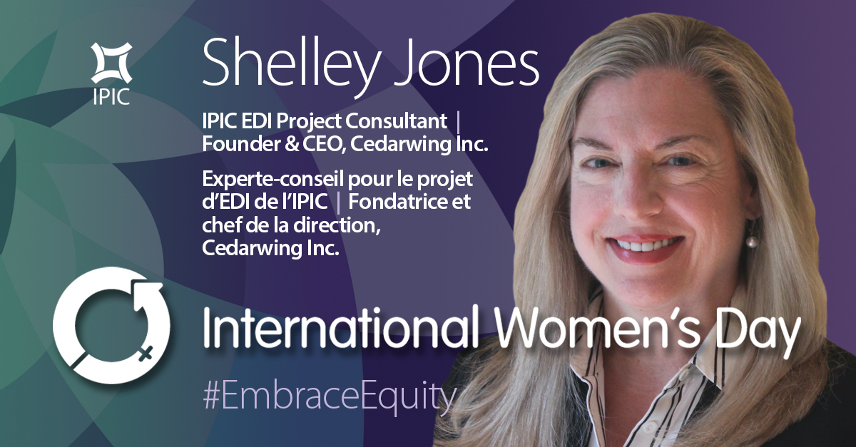 IPIC_Canada's tweet photo. Our next 2023 International @womensday Spotlight features @ShelleyJones613, #IPIC EDI Project Consultant, Founder &amp; CEO, @cedar_wing. 

View Shelley's full IWD Spotlight and insightful Q&amp;A on IPIC's UnscrIPted blog: https://t.co/EbFAQrM5Vy #IWD2023 #EmbraceEquity #CdnIP https://t.co/UjewKNpUoO