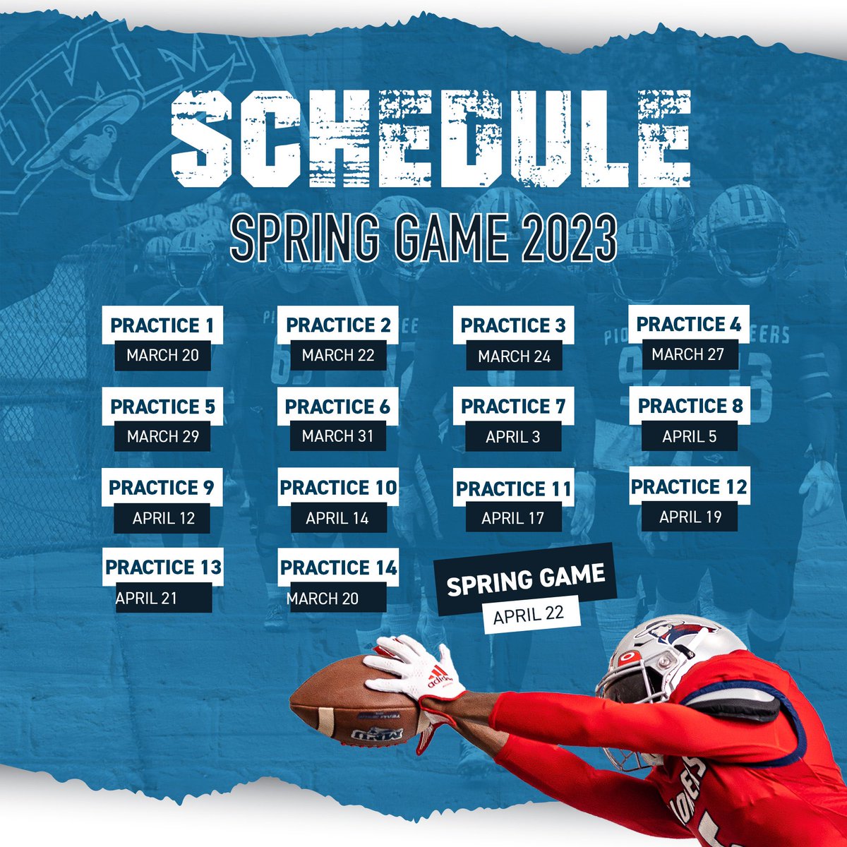 It’s Spring Ball Season!!!  We look forward to having coaches and recruits on campus this spring!