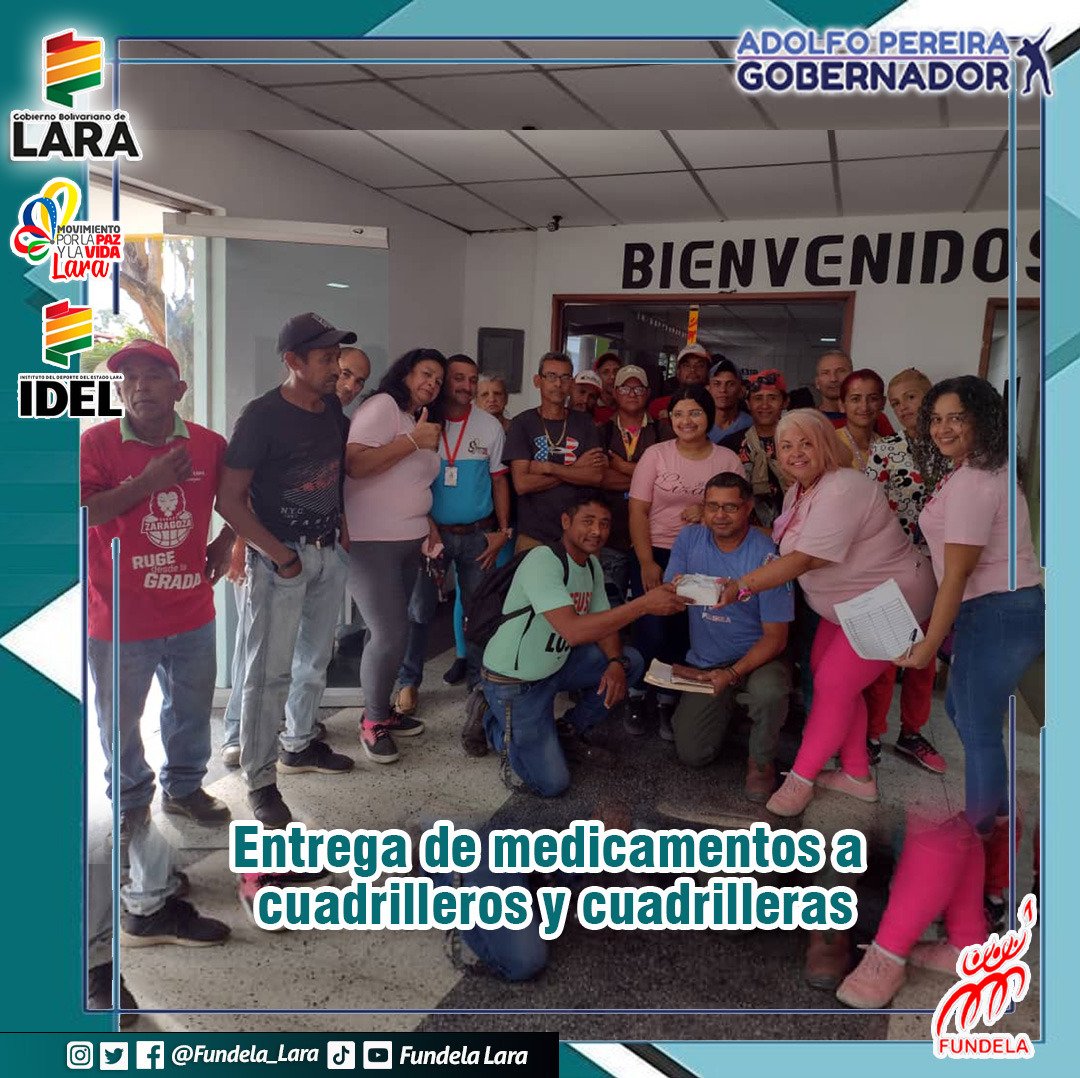 #8Mar Con total éxito se desarrolló hoy atención médica integral a cuadrilleras y cuadrilleros FUNDELA en Movimiento.
Una vinculación perfecta con la secretaría de @SPPS__Lara

<a href="/AdolfoP_Oficial/">Adolfo Pereira Gobernador</a> <a href="/MervinMaldonad0/">Mervin Maldonado</a>
<a href="/Miguelangel_gch/">Miguel González</a> <a href="/NicolasMaduro/">Nicolás Maduro</a>
<a href="/Educacionlara/">Educación Lara</a>
#ChávezFeminista