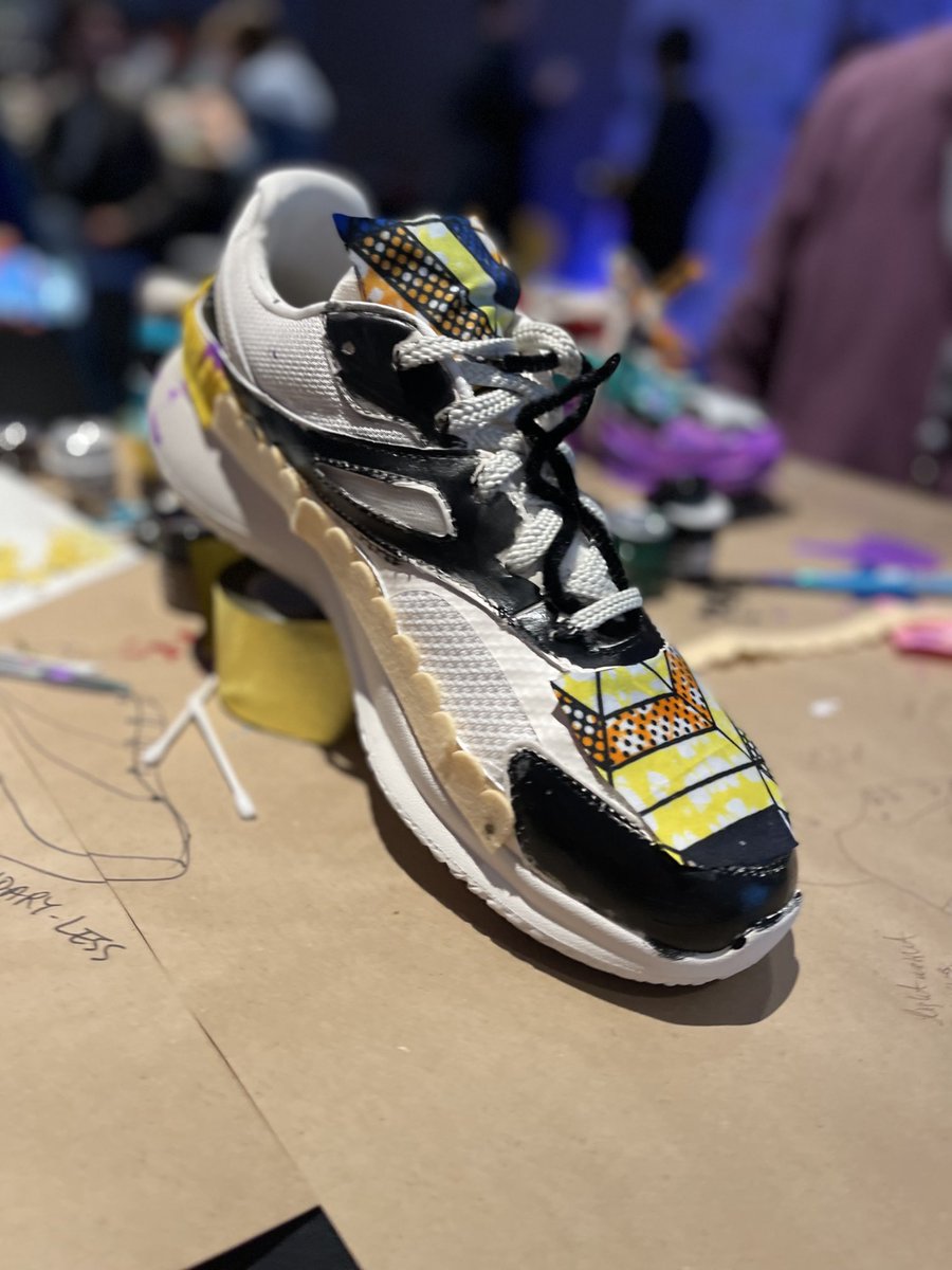 adbustil's tweet photo. The future of learning from ideation to prototype. My shoe design represents flexibility, lightweight, inspiration. @sxsw #futureoflearningchallenge @silviascheirman @GabySierraEdu @OOT_AldineISD https://t.co/VFpm62NrEz