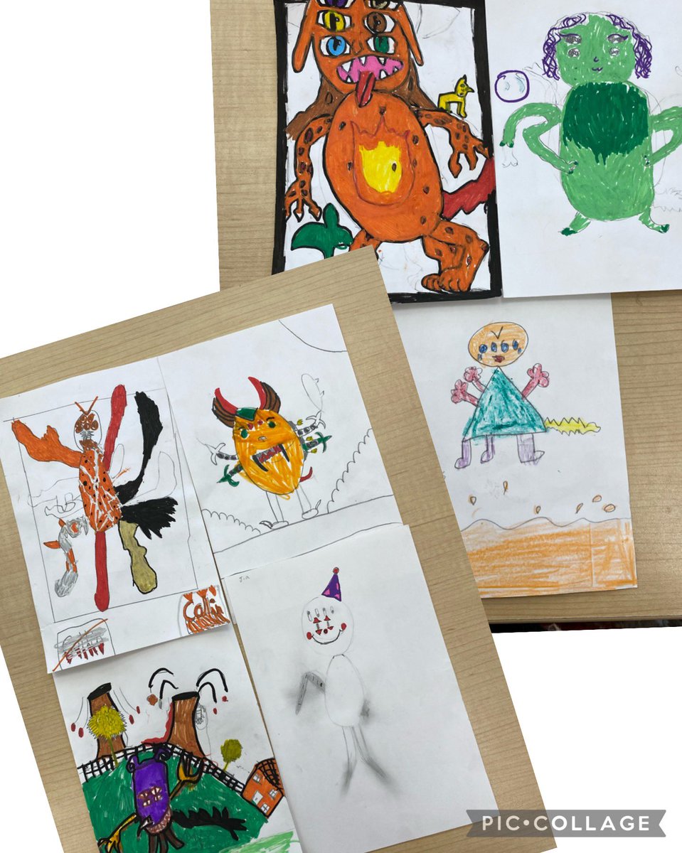 AllSaintsLib's tweet photo. After reading @ForestofReading nominated book “Abuelita and Me”, students created their own monsters just like in the story. S’s made them into trading cards with names, health, weaknesses and even special powers. Thank you @MartinsonMlle for your creativeness. @AllSaintsDPCDSB https://t.co/TIHici6bge