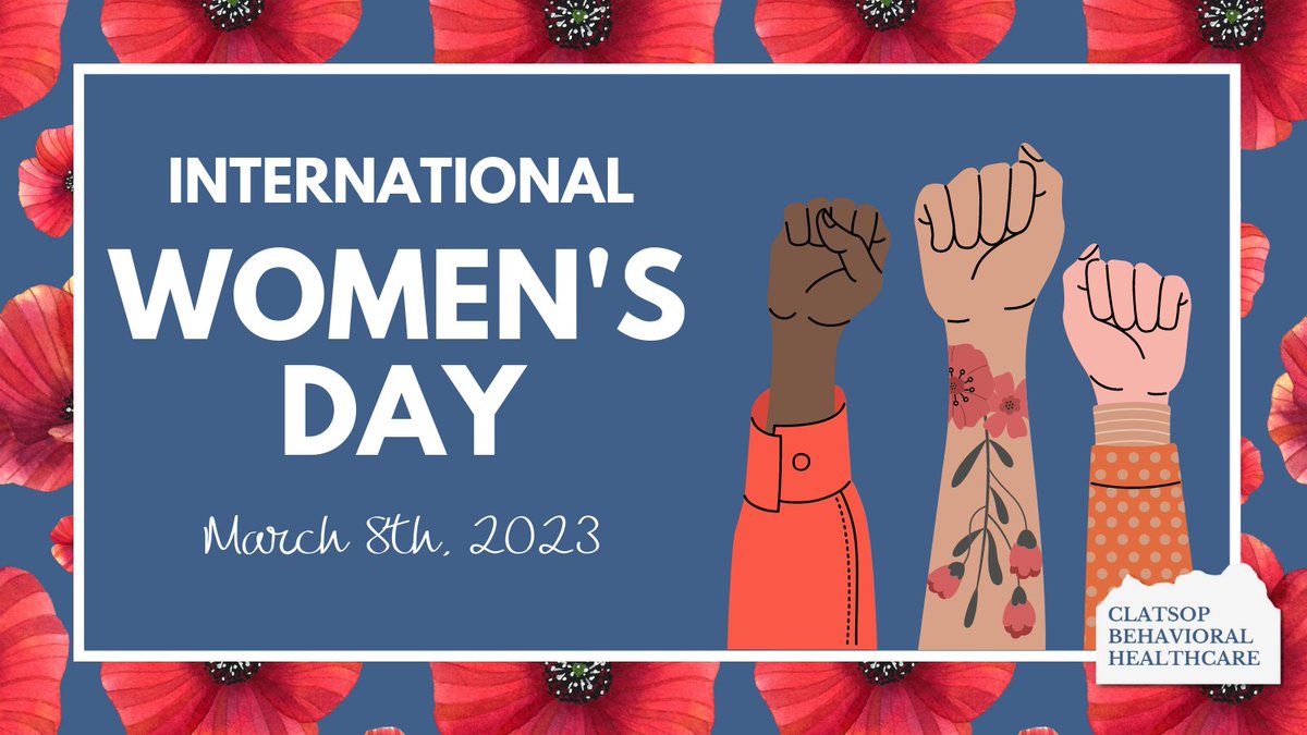 Happy International Women's Day! 

#IWD2023 #IWD23 #iwd #IWD #clatsopcounty #astoriaoregon #warrentonoregon #knappaoregon #jewelloregon #cannonbeachoregon #diversity #equity #women #mentalhealth #behavioralhealth