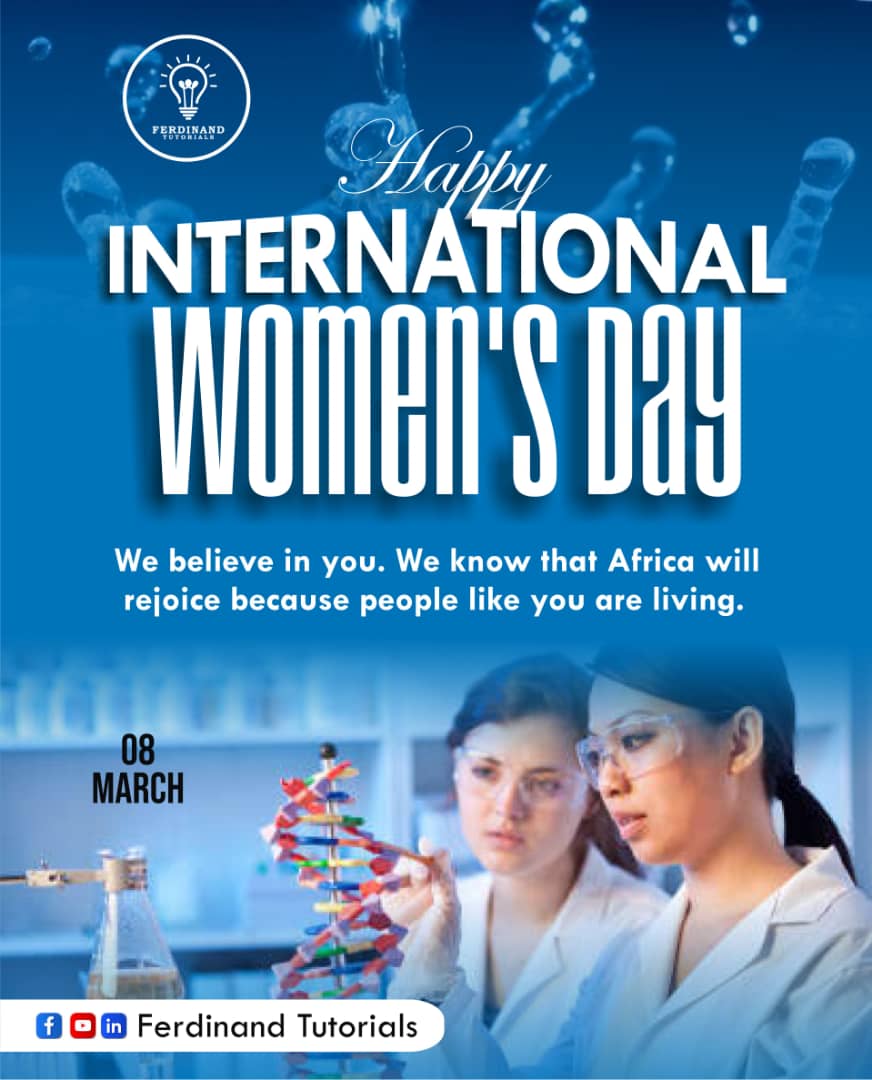 FerdinandTutorr's tweet photo. We celebrate your tenacity.

⭐Keep going, the world is your stage 💭💭

♥️We love You ⭐

#happywomensday 
#sciences 
#Undergraduates 
#Ferdinandtutorials https://t.co/GXfhcz3haE