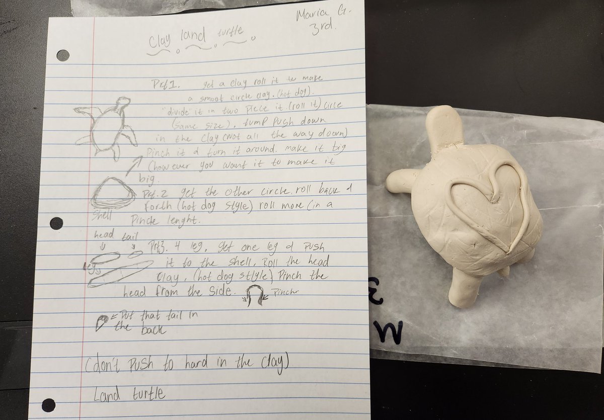 CTHSAVID's tweet photo. For working so hard the last month on their individualized SAT prep AVID Juniors got to celebrate today. 

Taking notes over how to make a sea turtle or land tortise then using air clay to create their masterpieces.  They will color them and make a paper ecosystem for them. https://t.co/sE6WYAoNwl