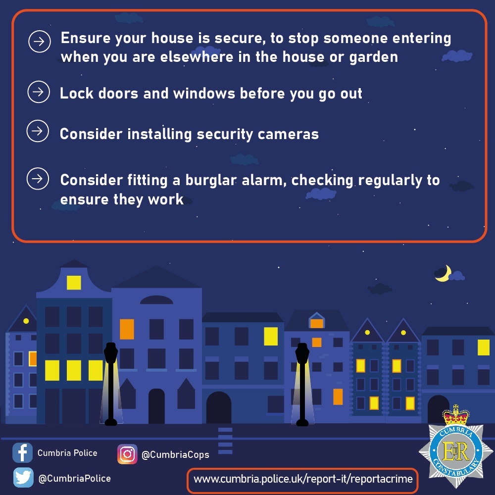 A secure home can help deter thieves 

✅ Lock doors &amp; windows before you go out.
✅Keep gifts, cash &amp; valuables safe and well hidden, so they can’t be seen or reached by the thieves.
✅Consider installing security cameras
