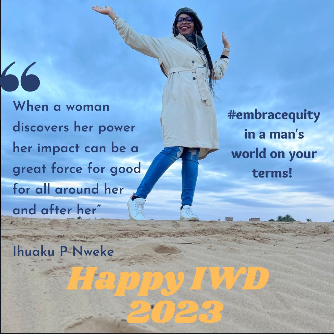 Happy International Women’s day to all my sister, mother and daughter figures near, far and wide.

Let’s continue to embrace and support each other to contribute to a more equitable and fair world. 

Ihuaku P Nweke

#EmbraceEquity #iwd2023 #womenempowerment #womwnsupportingwomen