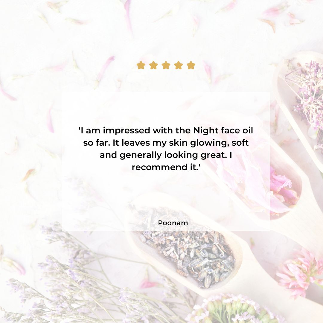 Give your skin the love that it needs. 

The night face oil leaves are rich in omega fatty acids which help

🌟Support skin repair
🌟Intensely Hydrates your skin
🌟Soothes the skin