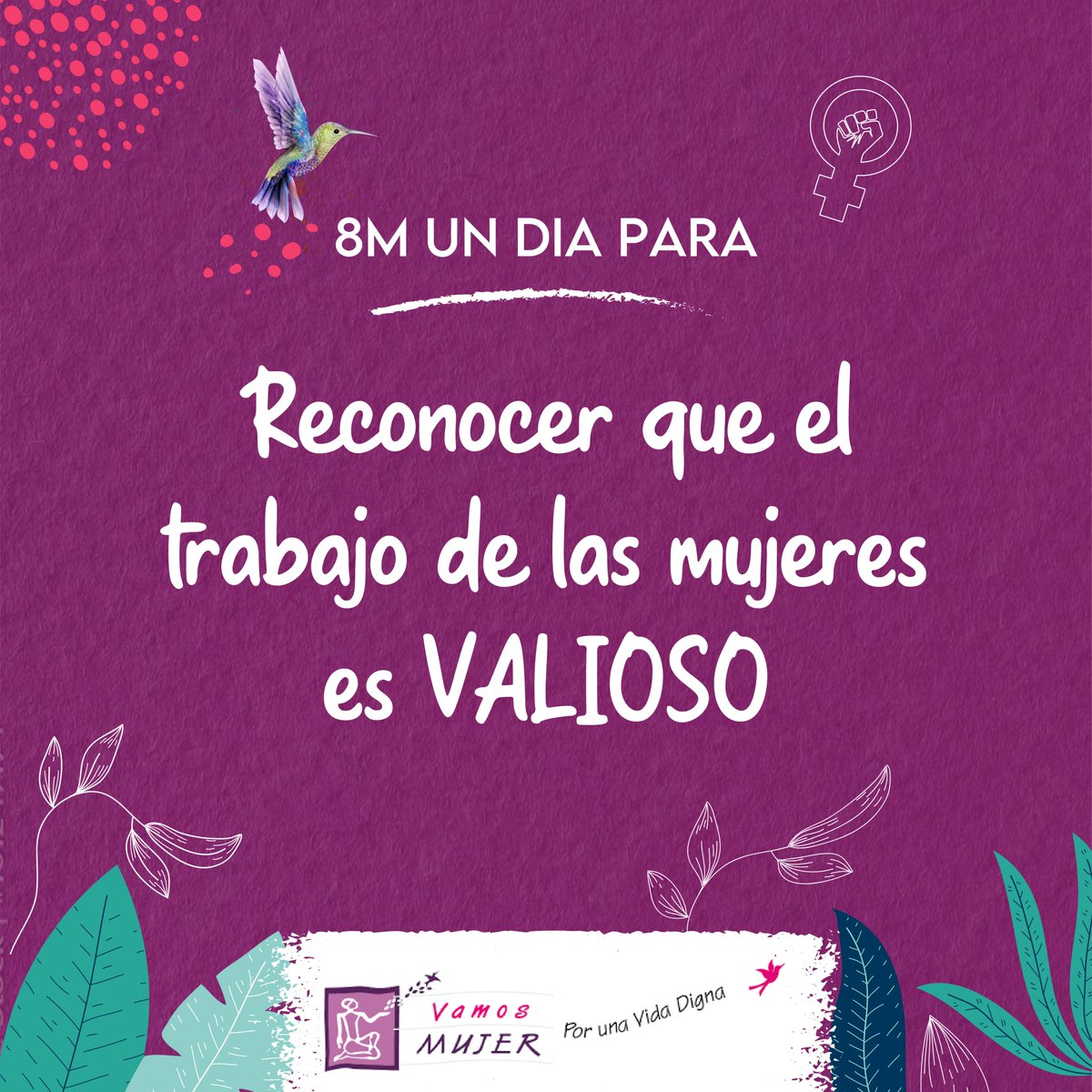 vamosmujer's tweet photo. 📢#Hoy Día Internacional de los Derechos de las Mujeres, es un día para exigir la garantía de nuestros derechos y el reconocimiento de nuestro trabajo! 💜🌻 🦋
.
.
#ddhhmujeres #DDHH #8M #Mujeres #NoMasViolenciasParaLasMujeres #NiUnaMenos #VidaLibreDeViolencias #8deMarzo2023 https://t.co/B8yS9LdH72