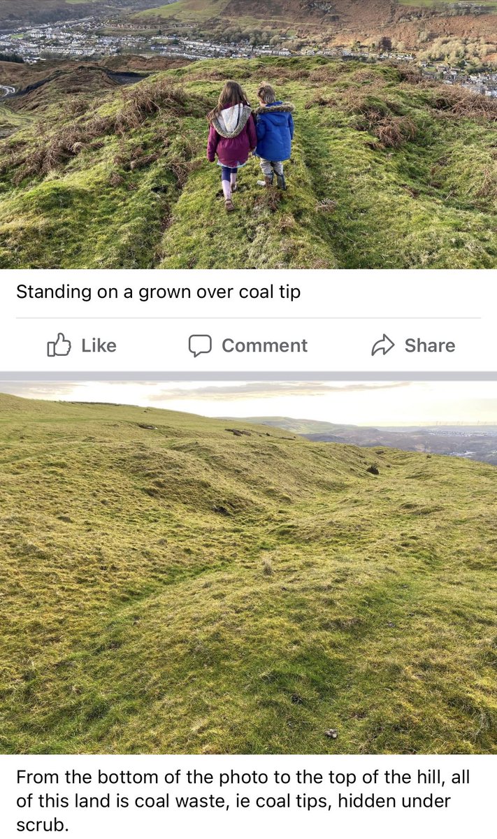#stopwindfarm above #high-risk coal tips in South Wales!