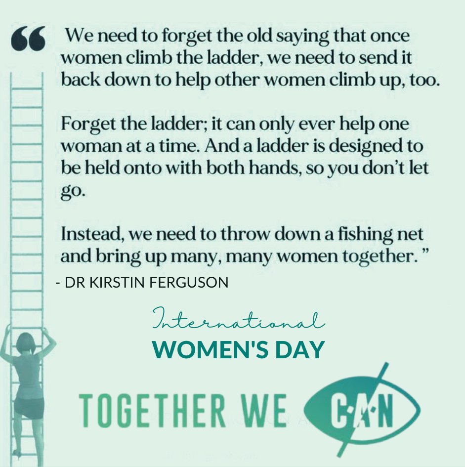 A world free of bias, stereotypes, and discrimination. A world that's diverse, equitable, and inclusive. A gender equal world. A world where difference is valued and celebrated. Together we can forge women's equality. Together we can all #EmbraceEquity!
#TogetherWeCAN #IWD