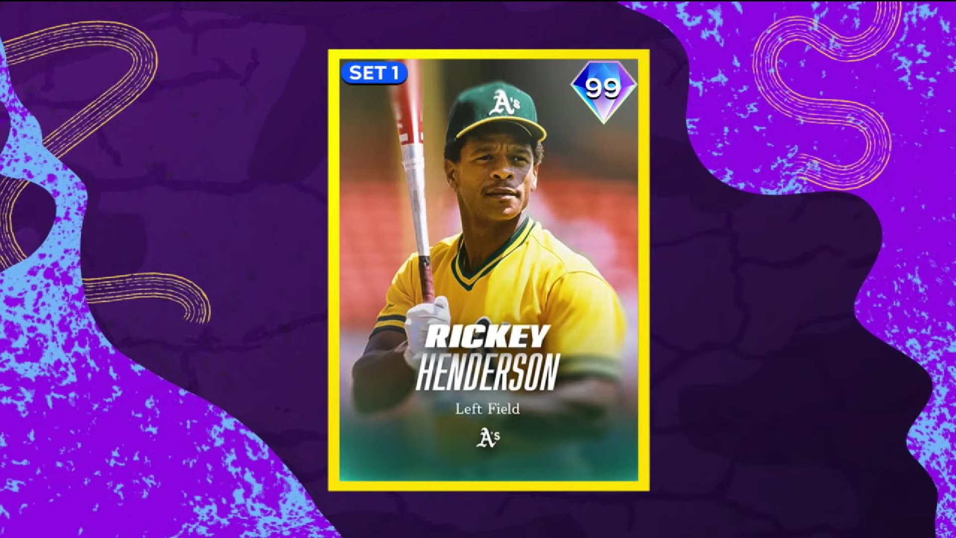 Gomer on X: FIRST LOOK new 99 Rickey Henderson coming at launch