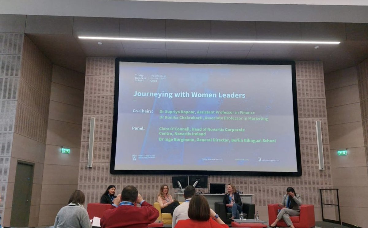 Supriya Kapoor (@supriyakapoor19) on Twitter photo Great session on International Women’s Day with Ciara O'Connell, Dr. Inga Burgmann and Dr. Ronika Chakrabarti journeying with women entrepreneurs and leaders. Absolutely enriching! <a href="/TCDBusiness/">Trinity Business School</a> #trinitybusinessforum2023 #business #leaders Great session on International Women’s Day with Ciara O'Connell, Dr. Inga Burgmann and Dr. Ronika Chakrabarti journeying with women entrepreneurs and leaders. Absolutely enriching! <a href="/TCDBusiness/">Trinity Business School</a> #trinitybusinessforum2023 #business #leaders