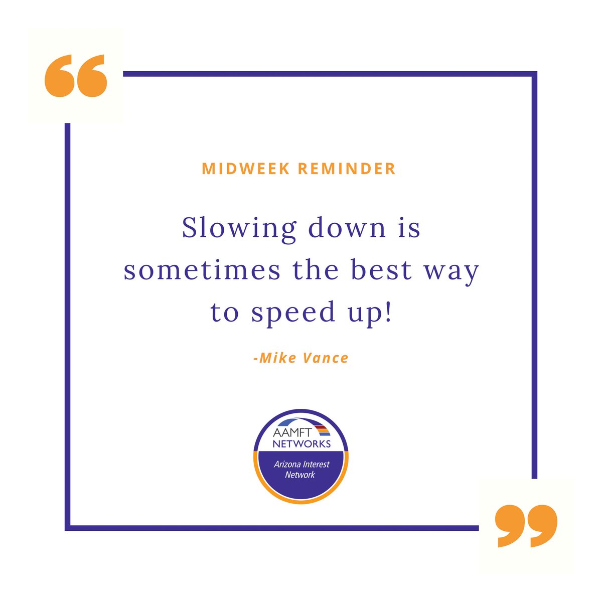 This is your mid week reminder to slow down and take it easy! 

#aamft ##azaamft #therapy #therapist #therapistsofinstagram #lmft #marriagetherapist #emdr #arizona #phoenix #chandleraz #Gilbert #scottsdale #laveen #paradisevalley  #glendale #peoria #structuraltherapy