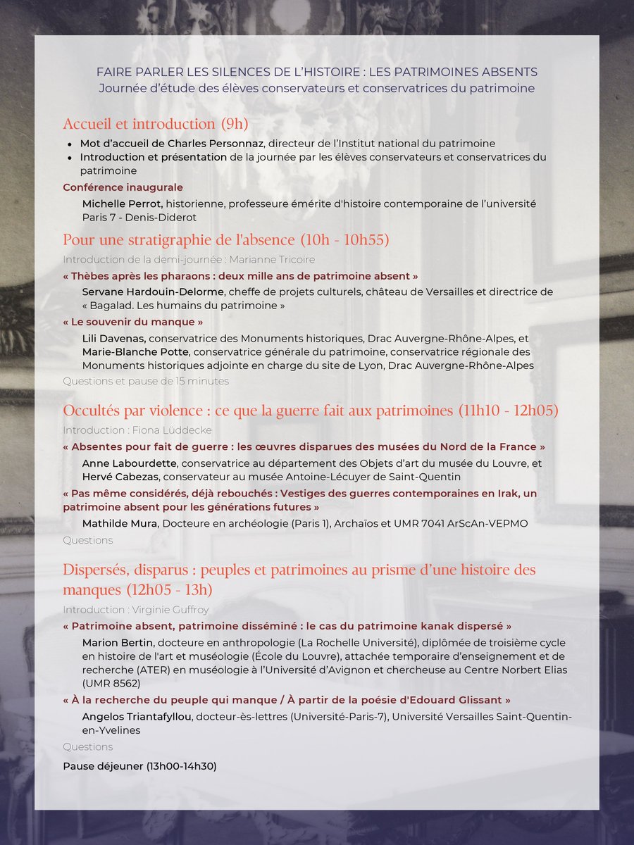Élèves conservateurs du patrimoine INP/INET tweet media