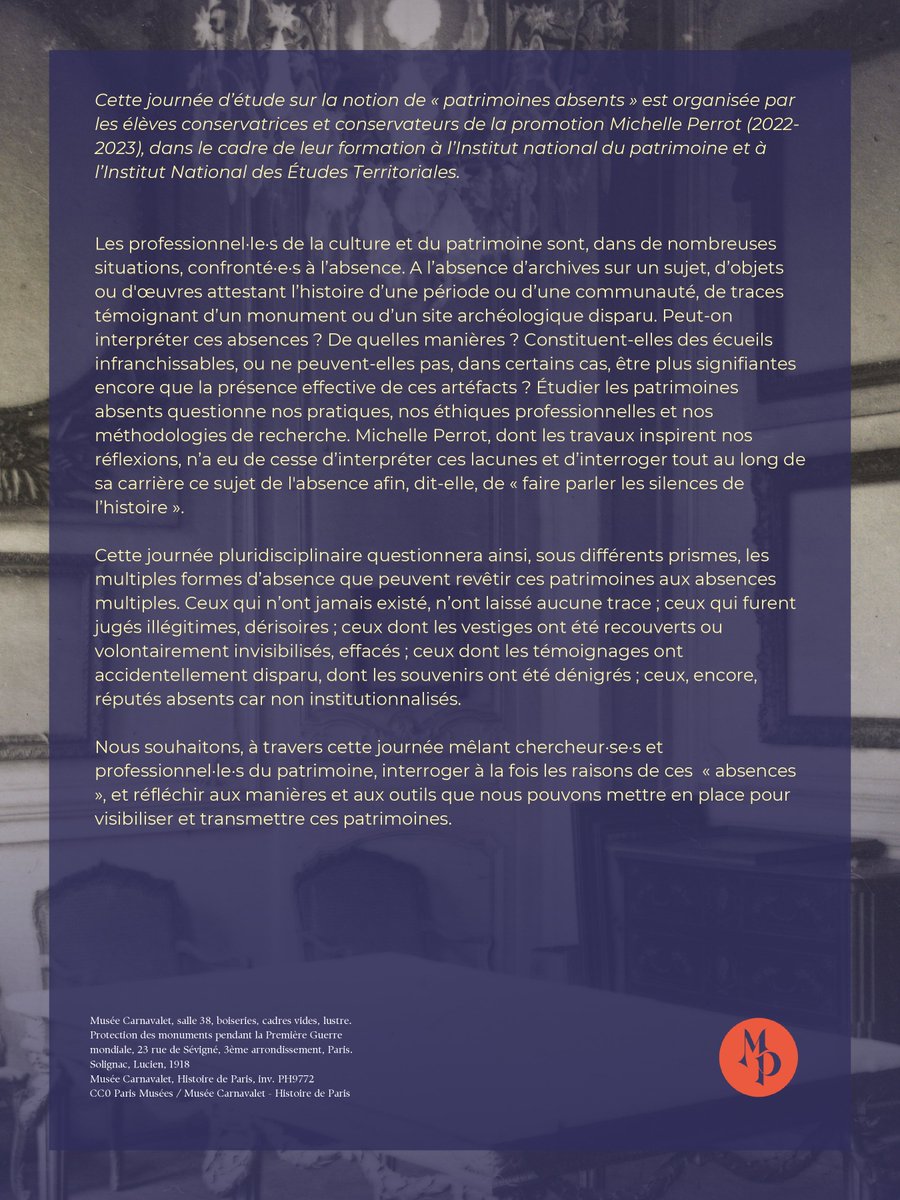Élèves conservateurs du patrimoine INP/INET tweet media