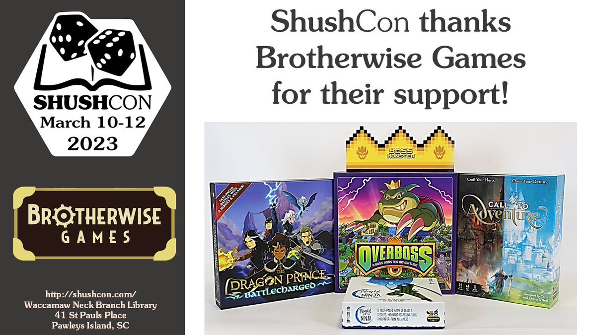 shushcon's tweet photo. Thanks @bwisegames https://t.co/mAVMKjBhkZ