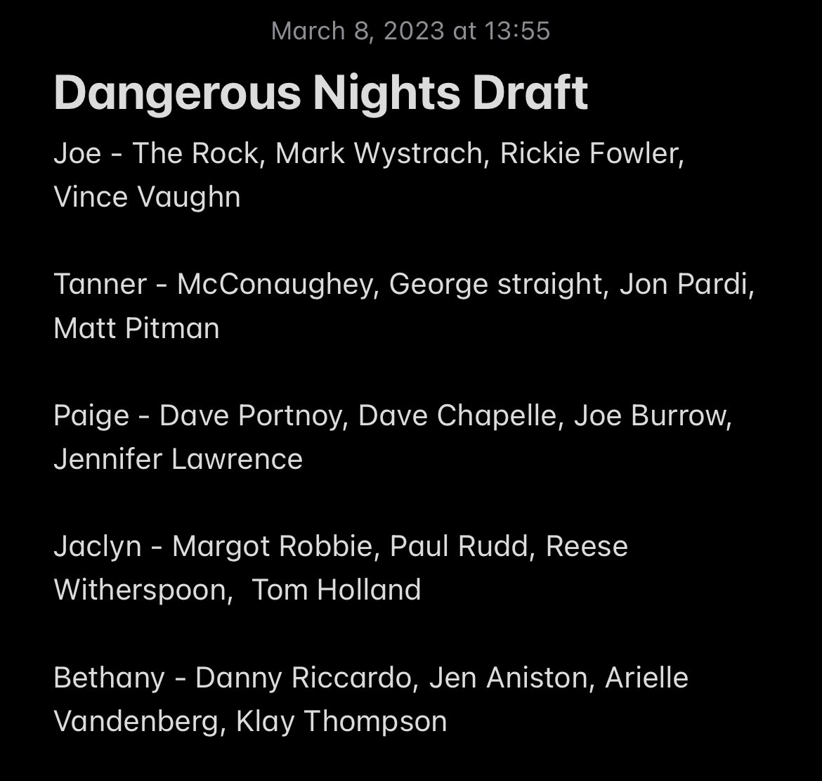 bethped24's tweet photo. . @circlingbackpod My work friends and I went to lunch to do a Dangerous Nights Crew Draft. Who’s crew are you hanging out with? @WilldeFries @dcarterruff @DCheverere @WRBolen https://t.co/HKQADHbNPH